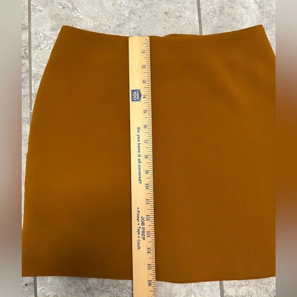 Aritzia Wilfred Classic Mini Skirt Sz 6 Rich Chestnut - Picture 6 of 8